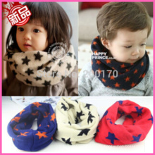 Heiße neue warme Winter Wolle Kinder Kinder Jungen Snood Schal Halstuch Schals 3 Farbe heiß